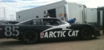 Arctic Cat sponsored car.  Short Track Nationals, Rockford Speedway